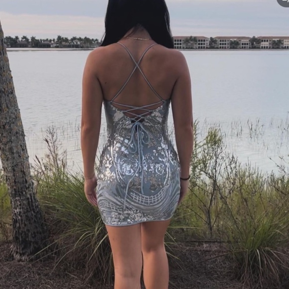 Blue dress